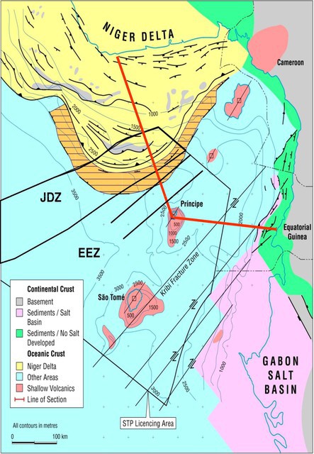 Sao Tome & Principe EEZ - Structural Elements