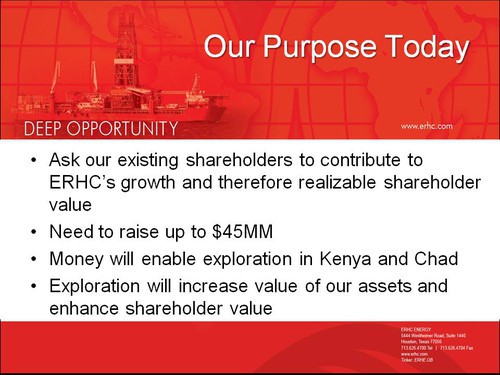 Slides from the October 2012 Special Meeting of Shareholders