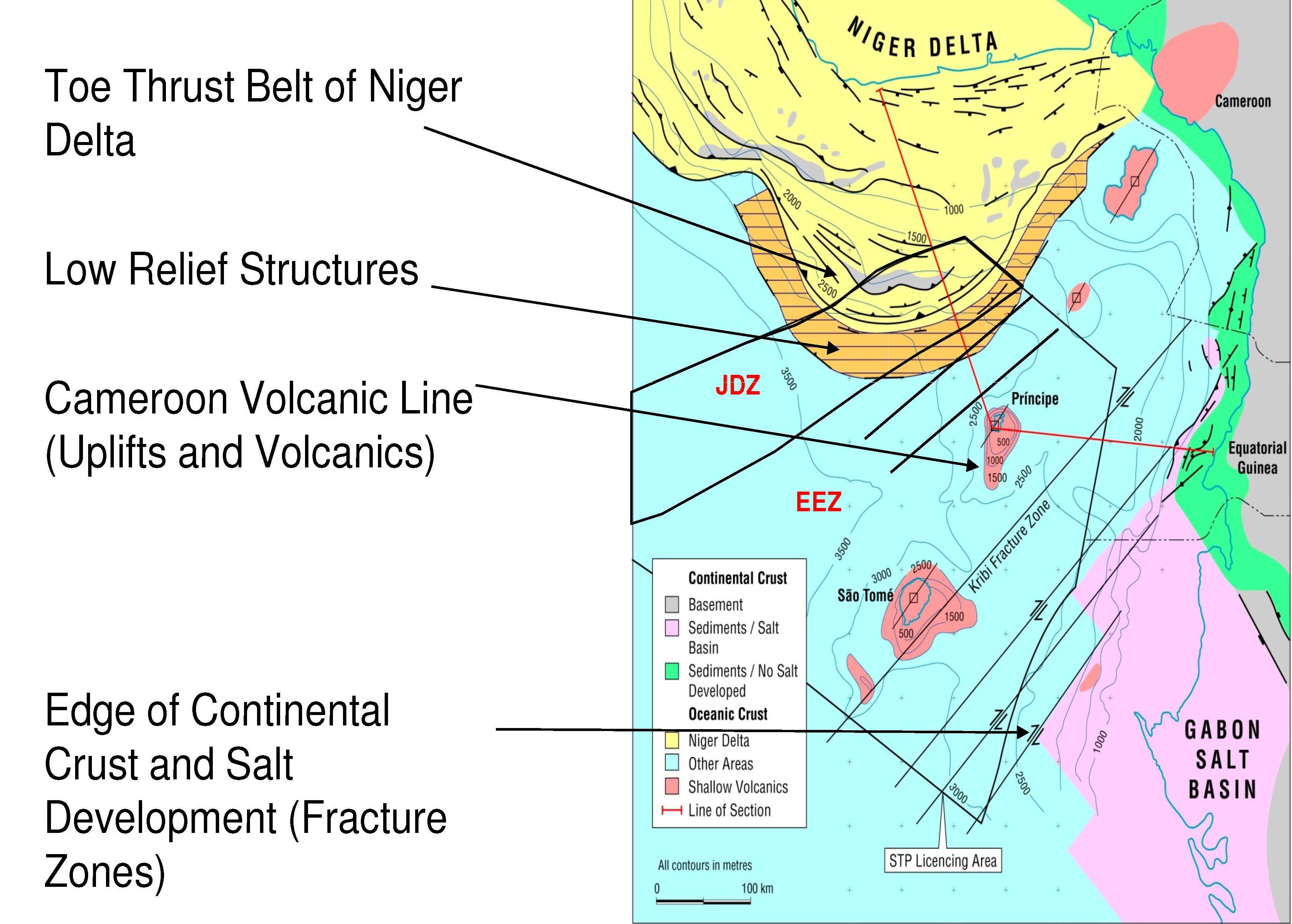 Sao Tome & Principe EEZ - Structural Elements