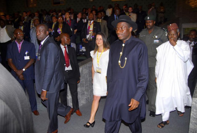Nigeria Acting President Dr Goodluck Jonathan